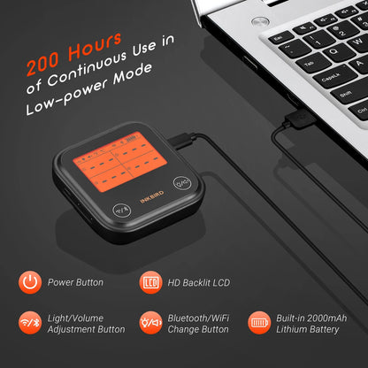 Wifi&Bluetooth Meat Thermometer,4 Colored Probes Wireless BBQ Thermometers for Barbecue ,Smoker,Oven | APP Calibration Temp Graph | Mobile Notification Timer Alarm